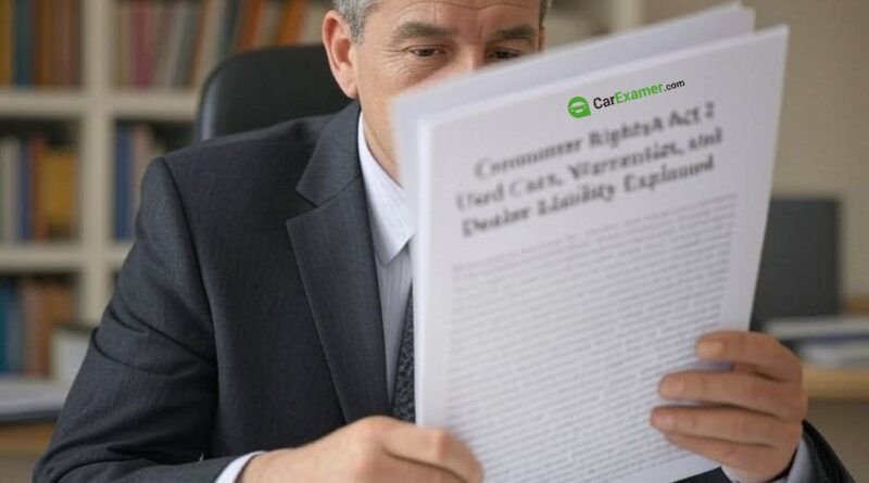 Consumer Rights Act 2015: Used Cars, Warranties, and Dealer Liability Explained