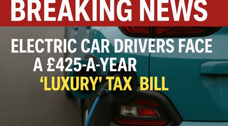 Electric Car Drivers Face a £425-a-Year Luxury Tax Bill What It Means for You