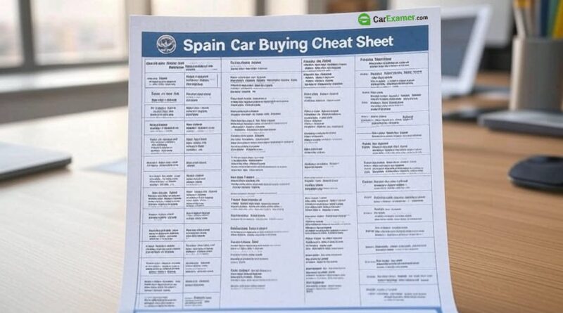 Spain Car Buying Cheat Sheet: What You Really Need to Know