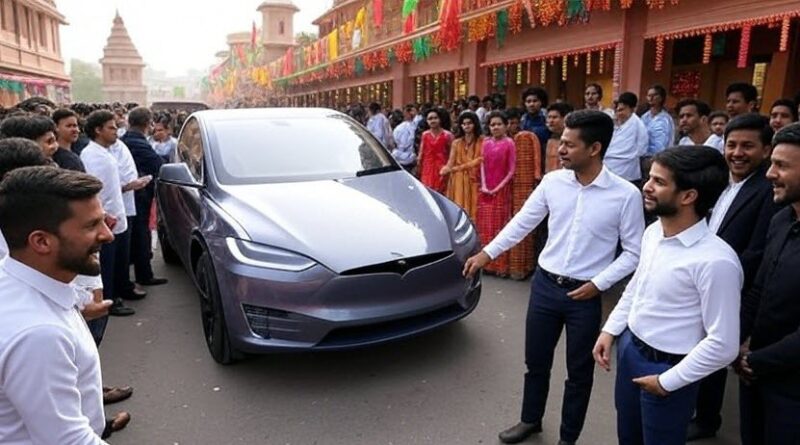 Tesla Enters Indian Market with Mumbai Launch Event