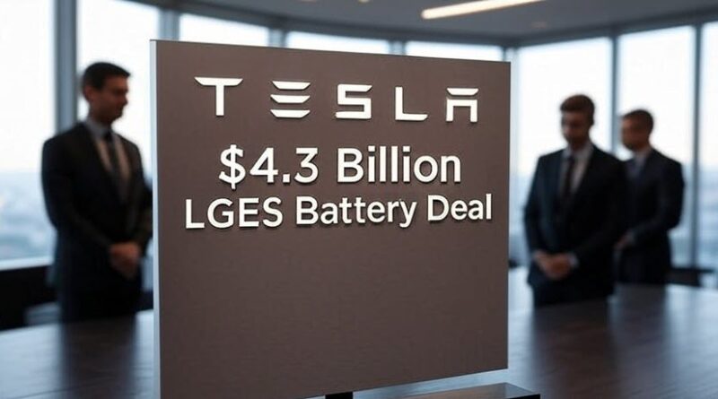 Tesla Signs Battery Deal with LGES, Reduces China Dependence