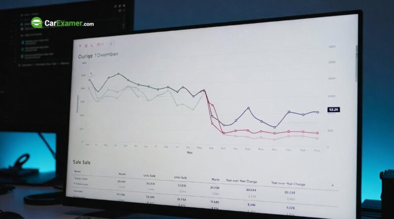 Tesla US Sales Drop to Nearly Four Year Low in November
